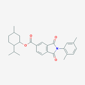 2-Isopropyl-5-methylcyclohexyl 2-(2,5-dimethylphenyl)-1,3-dioxo-5-isoindolinecarboxylate