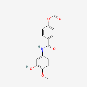 [4-[(3-Hydroxy-4-methoxyphenyl)carbamoyl]phenyl] acetate