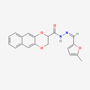 N'-[(5-methyl-2-furyl)methylene]-2,3-dihydronaphtho[2,3-b][1,4]dioxine-2-carbohydrazide