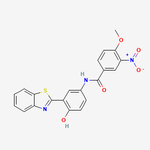 N-[3-(1,3-benzothiazol-2-yl)-4-hydroxyphenyl]-4-methoxy-3-nitrobenzamide