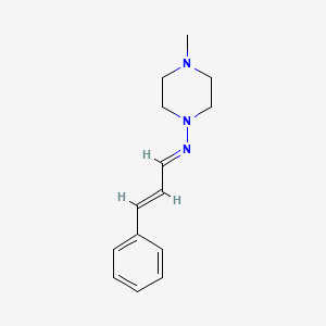 4-methyl-N-(3-phenyl-2-propen-1-ylidene)-1-piperazinamine