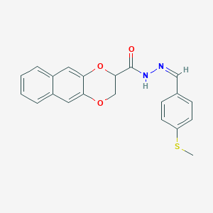 N'-[4-(methylthio)benzylidene]-2,3-dihydronaphtho[2,3-b][1,4]dioxine-2-carbohydrazide