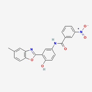 N-(4-Hydroxy-3-(5-methylbenzo[d]oxazol-2-yl)phenyl)-3-nitrobenzamide