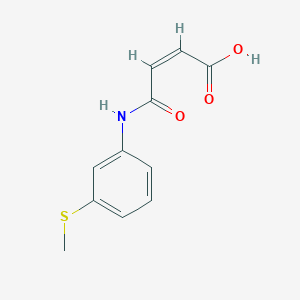 molecular formula C11H11NO3S B388597 4-[3-(Methylsulfanyl)anilino]-4-oxo-2-butenoic acid 