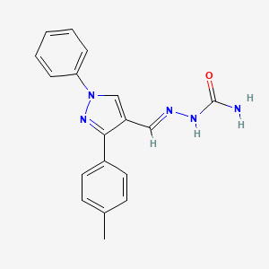 [(E)-[3-(4-methylphenyl)-1-phenylpyrazol-4-yl]methylideneamino]urea