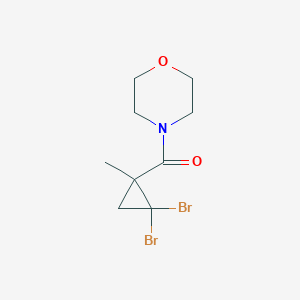 molecular formula C9H13Br2NO2 B388598 4-[(2,2-Dibromo-1-methylcyclopropyl)carbonyl]morpholine 