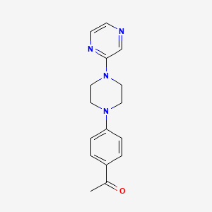 1-{4-[4-(2-pyrazinyl)-1-piperazinyl]phenyl}ethanone