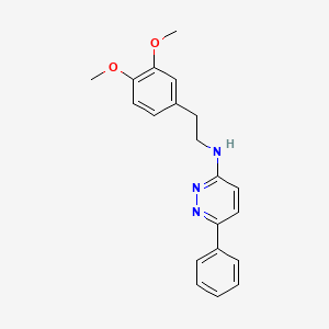 molecular formula C20H21N3O2 B3886006 N-[2-(3,4-dimethoxyphenyl)ethyl]-6-phenylpyridazin-3-amine 