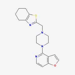 4-[4-(4,5,6,7-tetrahydro-1,3-benzothiazol-2-ylmethyl)piperazin-1-yl]furo[3,2-c]pyridine