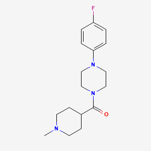 1-(4-fluorophenyl)-4-[(1-methyl-4-piperidinyl)carbonyl]piperazine