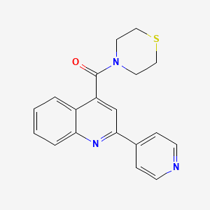 [2-(Pyridin-4-yl)quinolin-4-yl](thiomorpholin-4-yl)methanone