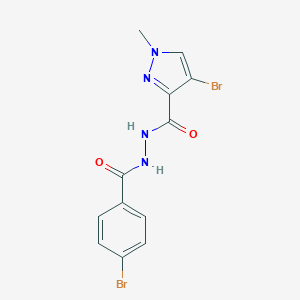 4-bromo-N'-[(4-bromophenyl)-oxomethyl]-1-methyl-3-pyrazolecarbohydrazide