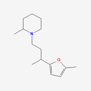 2-methyl-1-[3-(5-methyl-2-furyl)butyl]piperidine