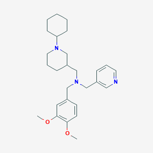 1-(1-cyclohexyl-3-piperidinyl)-N-(3,4-dimethoxybenzyl)-N-(3-pyridinylmethyl)methanamine