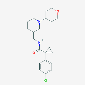 1-(4-chlorophenyl)-N-{[1-(tetrahydro-2H-pyran-4-yl)-3-piperidinyl]methyl}cyclopropanecarboxamide