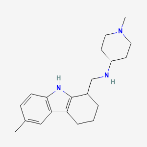 1-methyl-N-[(6-methyl-2,3,4,9-tetrahydro-1H-carbazol-1-yl)methyl]-4-piperidinamine