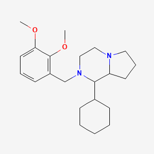 1-cyclohexyl-2-[(2,3-dimethoxyphenyl)methyl]-3,4,6,7,8,8a-hexahydro-1H-pyrrolo[1,2-a]pyrazine