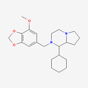 1-cyclohexyl-2-[(7-methoxy-1,3-benzodioxol-5-yl)methyl]octahydropyrrolo[1,2-a]pyrazine