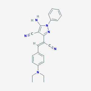 5-amino-3-{1-cyano-2-[4-(diethylamino)phenyl]vinyl}-1-phenyl-1H-pyrazole-4-carbonitrile