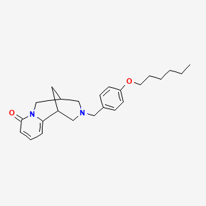 11-[4-(hexyloxy)benzyl]-7,11-diazatricyclo[7.3.1.0~2,7~]trideca-2,4-dien-6-one