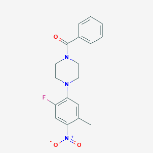 1-Benzoyl-4-(2-fluoro-5-methyl-4-nitrophenyl)piperazine