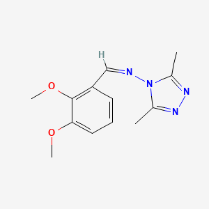 N-(2,3-dimethoxybenzylidene)-3,5-dimethyl-4H-1,2,4-triazol-4-amine