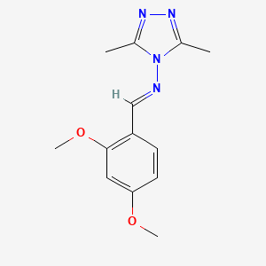 N-[(E)-(2,4-dimethoxyphenyl)methylidene]-3,5-dimethyl-4H-1,2,4-triazol-4-amine