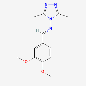 N-(3,4-dimethoxybenzylidene)-3,5-dimethyl-4H-1,2,4-triazol-4-amine