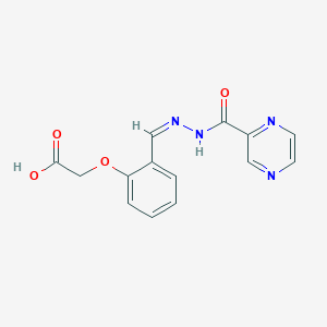 2-{2-[(Z)-{[(PYRAZIN-2-YL)FORMAMIDO]IMINO}METHYL]PHENOXY}ACETIC ACID