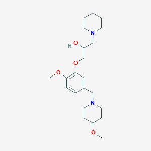 1-{2-methoxy-5-[(4-methoxy-1-piperidinyl)methyl]phenoxy}-3-(1-piperidinyl)-2-propanol