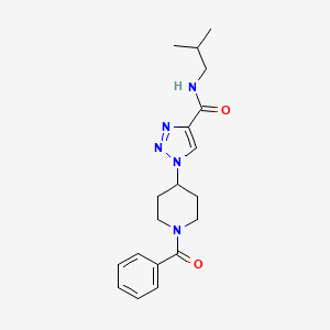 1-(1-benzoylpiperidin-4-yl)-N-isobutyl-1H-1,2,3-triazole-4-carboxamide