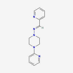 4-(2-pyridinyl)-N-(2-pyridinylmethylene)-1-piperazinamine