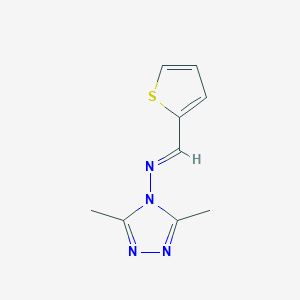 3,5-dimethyl-N-(2-thienylmethylene)-4H-1,2,4-triazol-4-amine