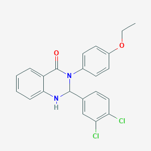 2-(3,4-dichlorophenyl)-3-(4-ethoxyphenyl)-2,3-dihydro-4(1H)-quinazolinone