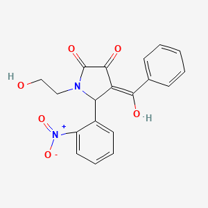 4-benzoyl-3-hydroxy-1-(2-hydroxyethyl)-5-(2-nitrophenyl)-1,5-dihydro-2H-pyrrol-2-one