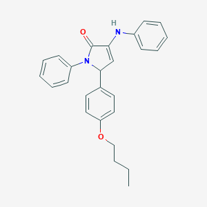3-anilino-5-(4-butoxyphenyl)-1-phenyl-1,5-dihydro-2H-pyrrol-2-one