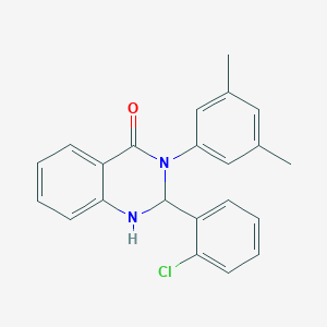 2-(2-chlorophenyl)-3-(3,5-dimethylphenyl)-2,3-dihydro-4(1H)-quinazolinone