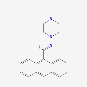 (E)-1-anthracen-9-yl-N-(4-methylpiperazin-1-yl)methanimine