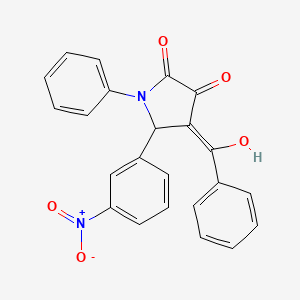 4-benzoyl-3-hydroxy-5-(3-nitrophenyl)-1-phenyl-1,5-dihydro-2H-pyrrol-2-one