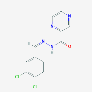 N'-[(Z)-(3,4-dichlorophenyl)methylidene]pyrazine-2-carbohydrazide