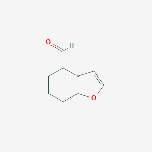 molecular formula C9H10O2 B038875 4,5,6,7-Tetrahydrobenzofuran-4-carbaldehyde CAS No. 115663-62-2