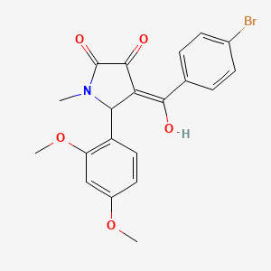 4-(4-bromobenzoyl)-5-(2,4-dimethoxyphenyl)-3-hydroxy-1-methyl-1,5-dihydro-2H-pyrrol-2-one