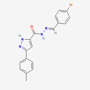 5-P-TOLYL-2H-PYRAZOLE-3-CARBOXYLIC ACID (4-BROMO-BENZYLIDENE)-HYDRAZIDE