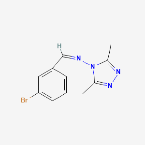 N-(3-bromobenzylidene)-3,5-dimethyl-4H-1,2,4-triazol-4-amine