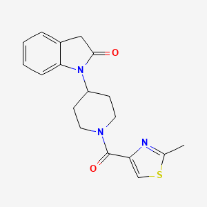 1-{1-[(2-methyl-1,3-thiazol-4-yl)carbonyl]piperidin-4-yl}-1,3-dihydro-2H-indol-2-one