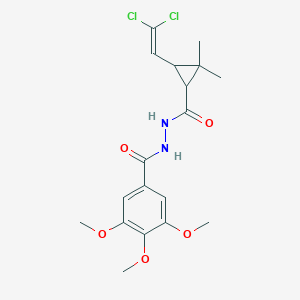 3-(2,2-dichlorovinyl)-2,2-dimethyl-N'-(3,4,5-trimethoxybenzoyl)cyclopropanecarbohydrazide