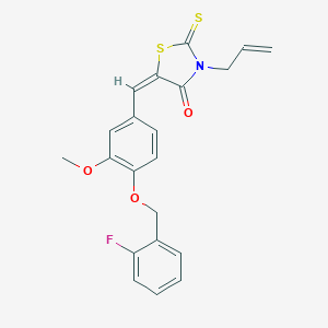3-Allyl-5-{4-[(2-fluorobenzyl)oxy]-3-methoxybenzylidene}-2-thioxo-1,3-thiazolidin-4-one