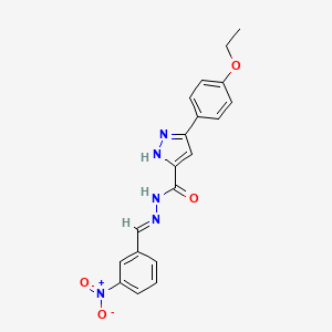 3-(4-ethoxyphenyl)-N'-[(E)-(3-nitrophenyl)methylidene]-1H-pyrazole-5-carbohydrazide