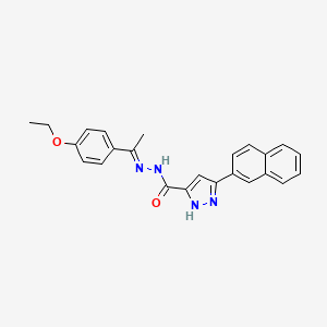 N'-[1-(4-ethoxyphenyl)ethylidene]-3-(2-naphthyl)-1H-pyrazole-5-carbohydrazide