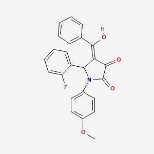 4-benzoyl-5-(2-fluorophenyl)-3-hydroxy-1-(4-methoxyphenyl)-1,5-dihydro-2H-pyrrol-2-one